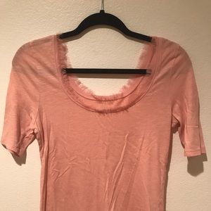 Old navy fringe scoop neck t-shirt